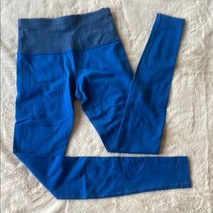 Lululemon Athletica Gray and Blue Leggings High Waist Performance